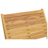 Hagestol med fotstøtte heltre teak