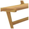 Hagestol med fotstøtte heltre teak