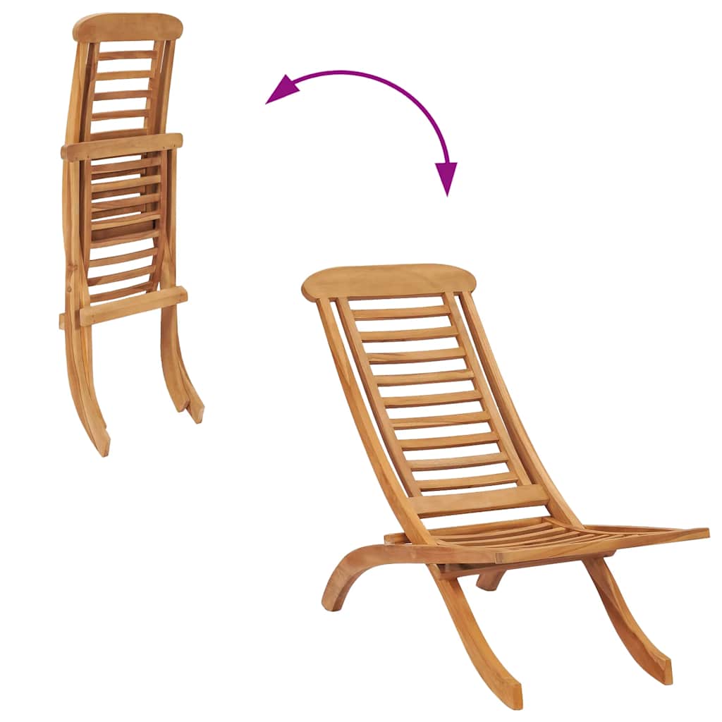 Utestol sammenleggbar 50x90x69 cm heltre teak