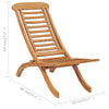 Utestol sammenleggbar 50x90x69 cm heltre teak