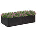 Plantekasse svart 157x80x40 cm polyrotting