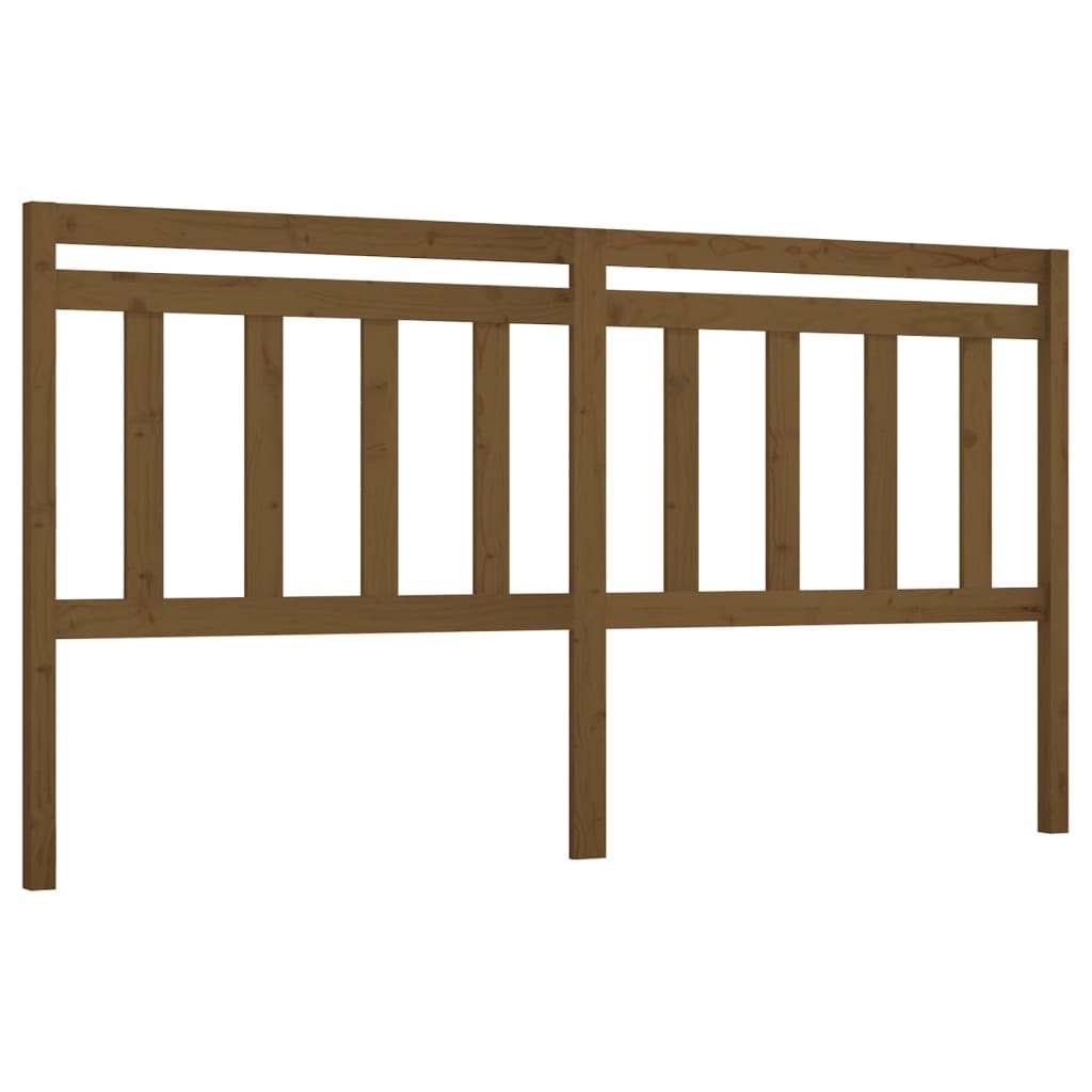 Sengegavl honningbrun 206x4x100 cm heltre furu
