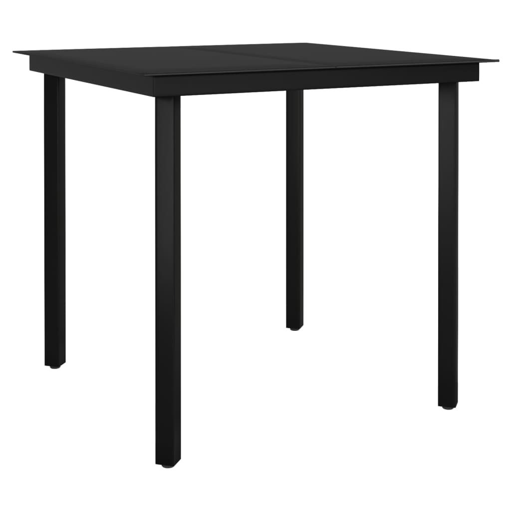 Hagespisegruppe 3 deler svart PVC-rotting