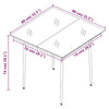Hagespisegruppe 3 deler svart PVC-rotting