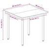 Hagespisegruppe med puter 3 deler polyrotting og glass
