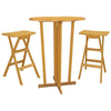Foldbart barsett 3 deler heltre teak