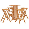 Foldbart barsett 5 deler heltre teak