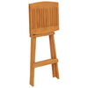 Foldbart barsett 5 deler heltre teak