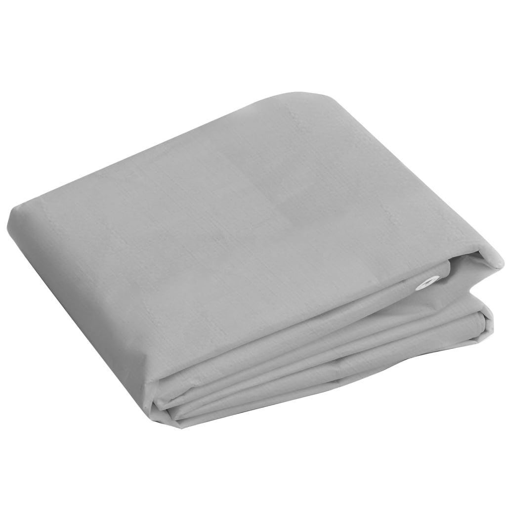 Presenning 260 g/m² 6x12 m grå HDPE