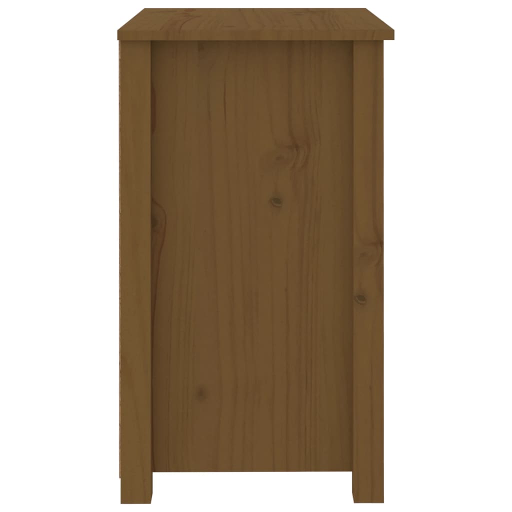 Nattbord 2 stk honningbrun 50x35x61,5 cm heltre furu