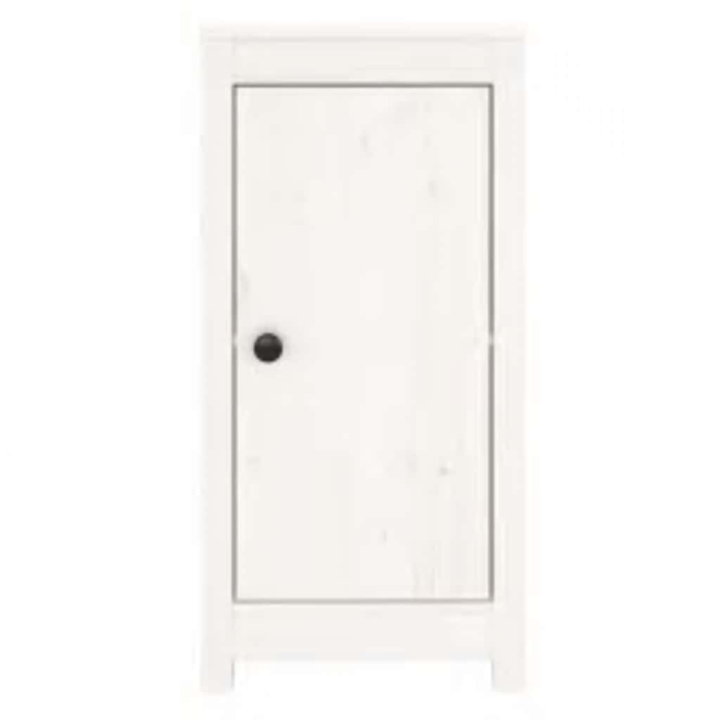 Skjenk hvit 39x35x80 cm heltre furu