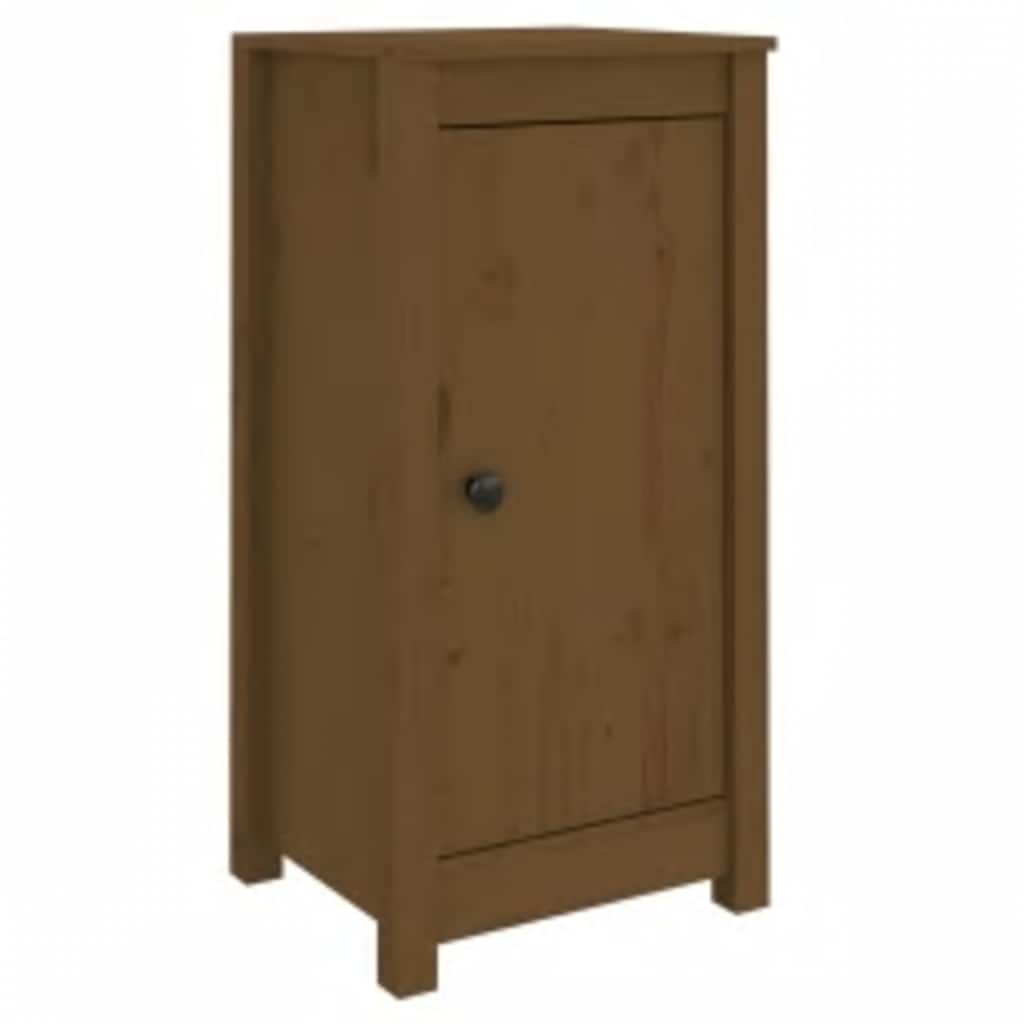 Skjenker 2 stk honningbrun 39x35x80 cm heltre furu