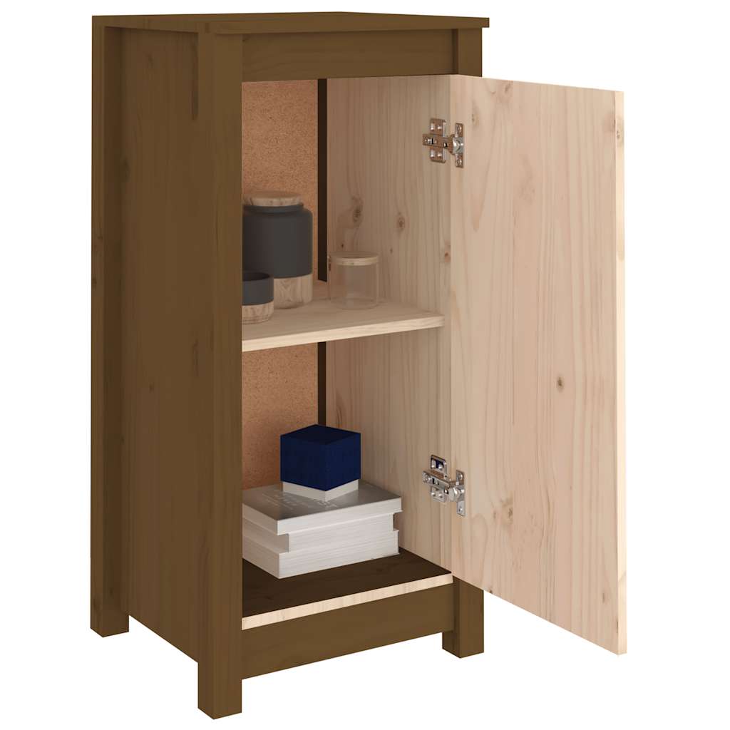 Skjenker 2 stk honningbrun 39x35x80 cm heltre furu