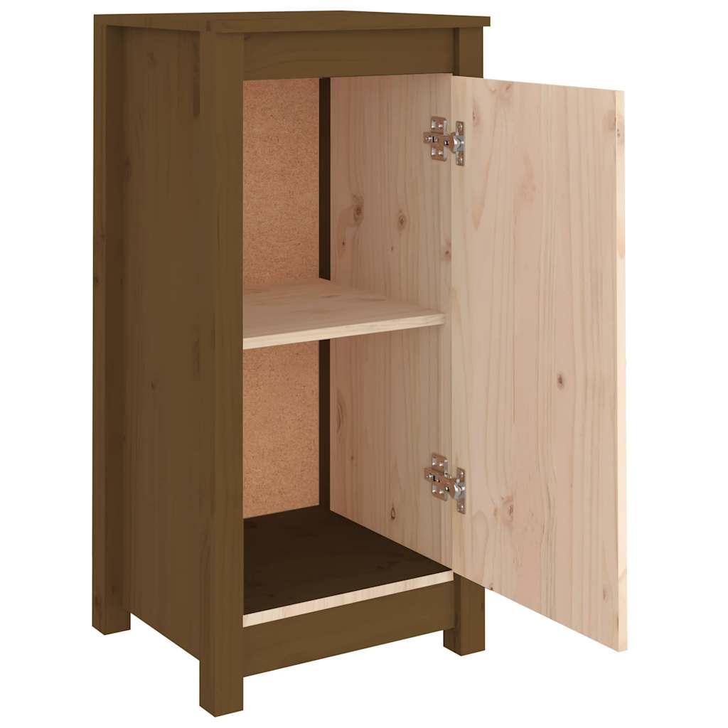 Skjenker 2 stk honningbrun 39x35x80 cm heltre furu