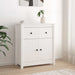 Skjenk hvit 70x35x80 cm heltre furu