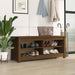 Skobenk honningbrun 110x38x45,5 cm heltre furu