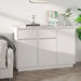 Skjenk hvit 110x34x75 cm heltre furu vidaXL