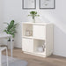 Skjenk hvit 74x35x80 cm heltre furu