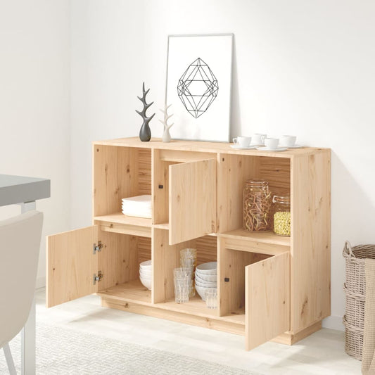 Skjenk 110,5x35x80 cm heltre furu