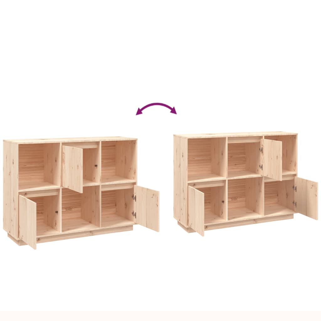 Skjenk 110,5x35x80 cm heltre furu