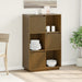 Highboard honningbrun 74x35x117 cm heltre furu