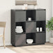 Highboard grå 110,5x35x117 cm heltre furu