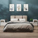 Nattbord 2 stk hvit 60x34x51 cm heltre furu