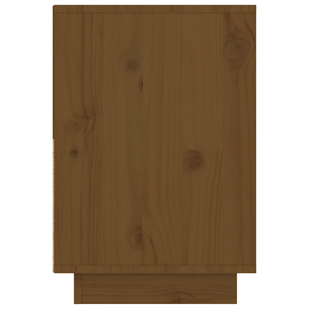 Nattbord 2 stk honningbrun 60x34x51 cm heltre furu