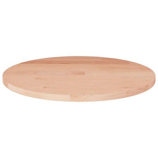 Rund bordplate Ø50x1,5 cm ubehandlet heltre eik