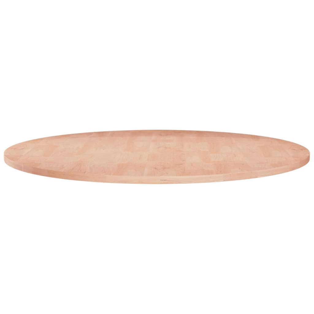 Rund bordplate Ø80x1,5 cm ubehandlet heltre eik
