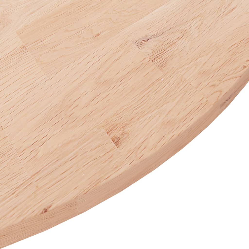 Rund bordplate Ø90x1,5 cm ubehandlet heltre eik