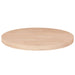 Rund bordplate Ø40x2,5 cm ubehandlet heltre eik