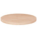 Rund bordplate Ø50x2,5 cm ubehandlet heltre eik