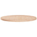Rund bordplate Ø80x2,5 cm ubehandlet heltre eik vidaXL