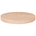 Rund bordplate Ø40x4 cm ubehandlet heltre eik