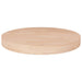 Rund bordplate Ø50x4 cm ubehandlet heltre eik