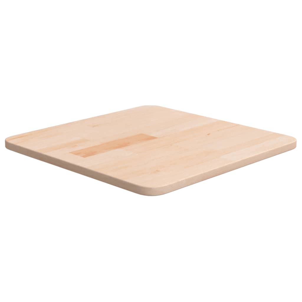 Firkantet bordplate 40x40x1,5 cm ubehandlet heltre eik