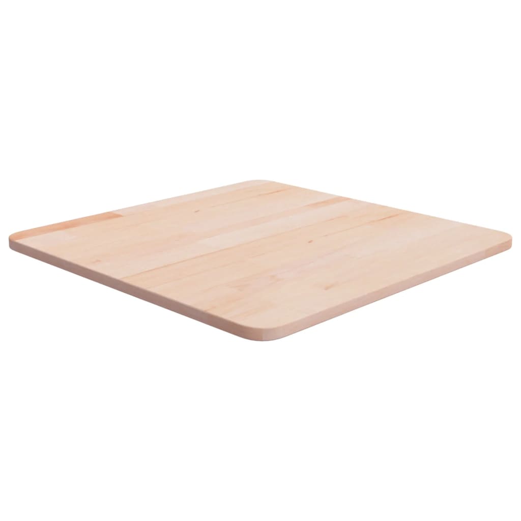 Firkantet bordplate 50x50x1,5 cm ubehandlet heltre eik