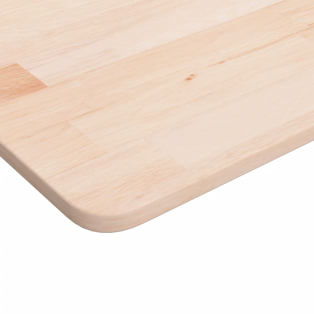 Firkantet bordplate 50x50x1,5 cm ubehandlet heltre eik
