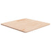 Firkantet bordplate 60x60x1,5 cm ubehandlet heltre eik