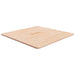 Firkantet bordplate 70x70x1,5 cm ubehandlet heltre eik vidaXL