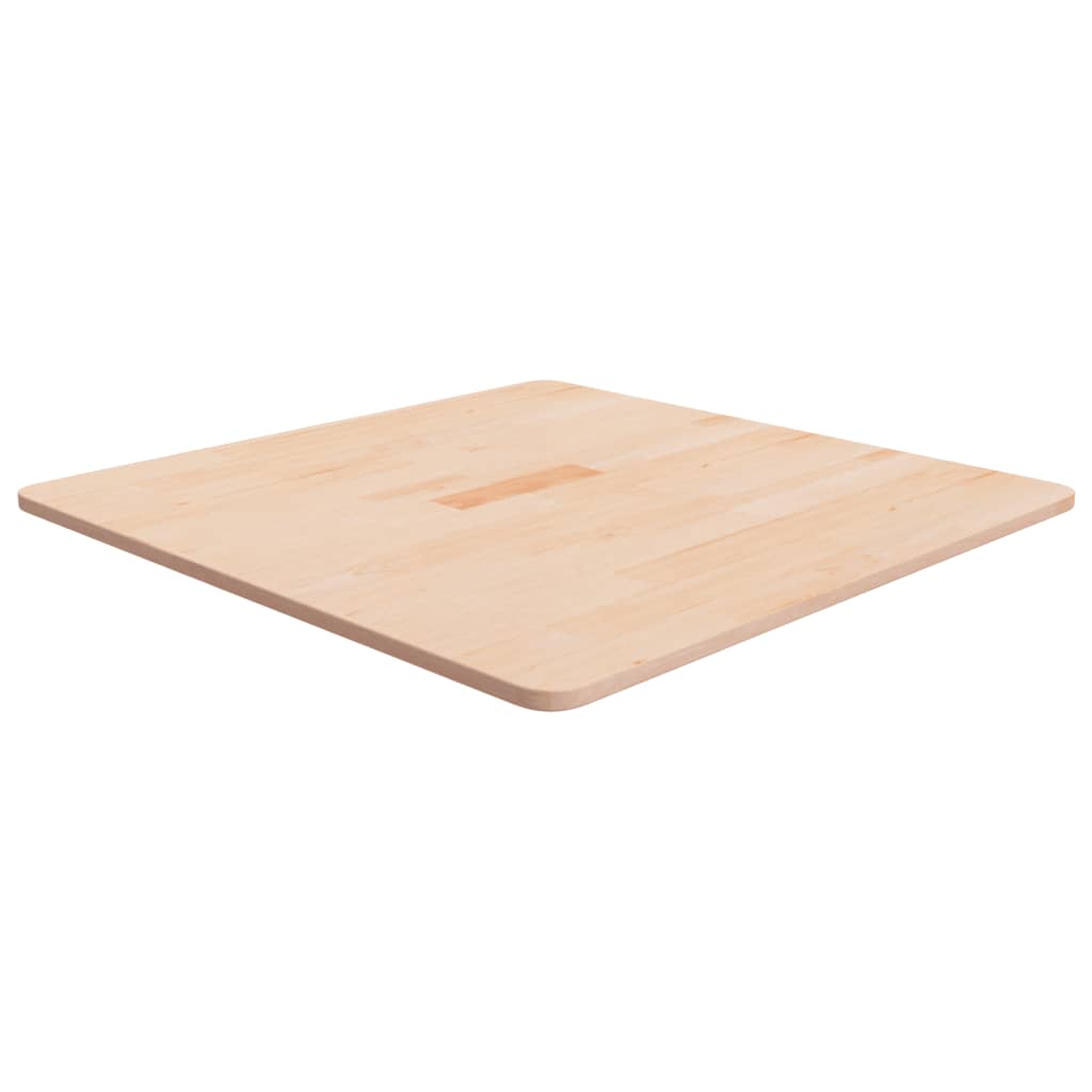 Firkantet bordplate 70x70x1,5 cm ubehandlet heltre eik vidaXL