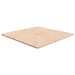 Firkantet bordplate 80x80x1,5 cm ubehandlet heltre eik