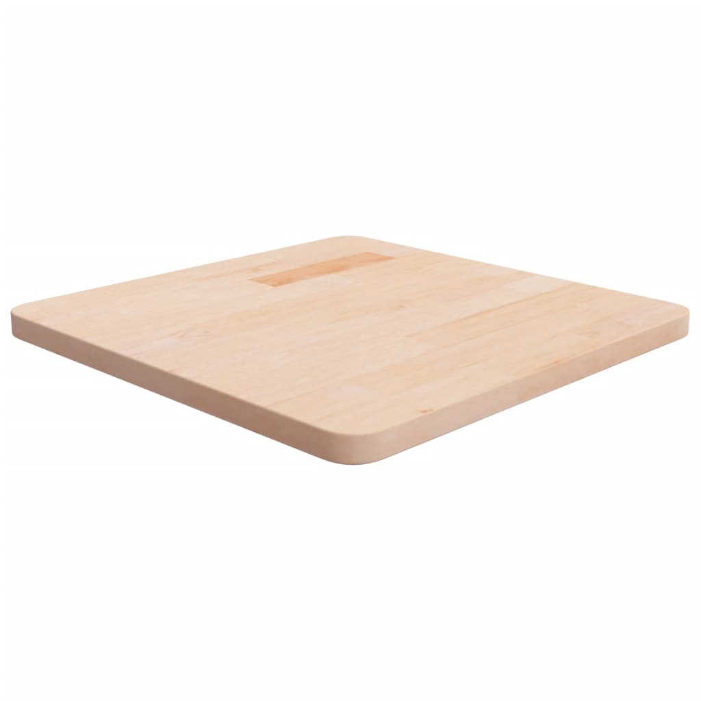 Firkantet bordplate 50x50x2,5 cm ubehandlet heltre eik
