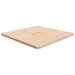 Firkantet bordplate 70x70x2,5 cm ubehandlet heltre eik vidaXL