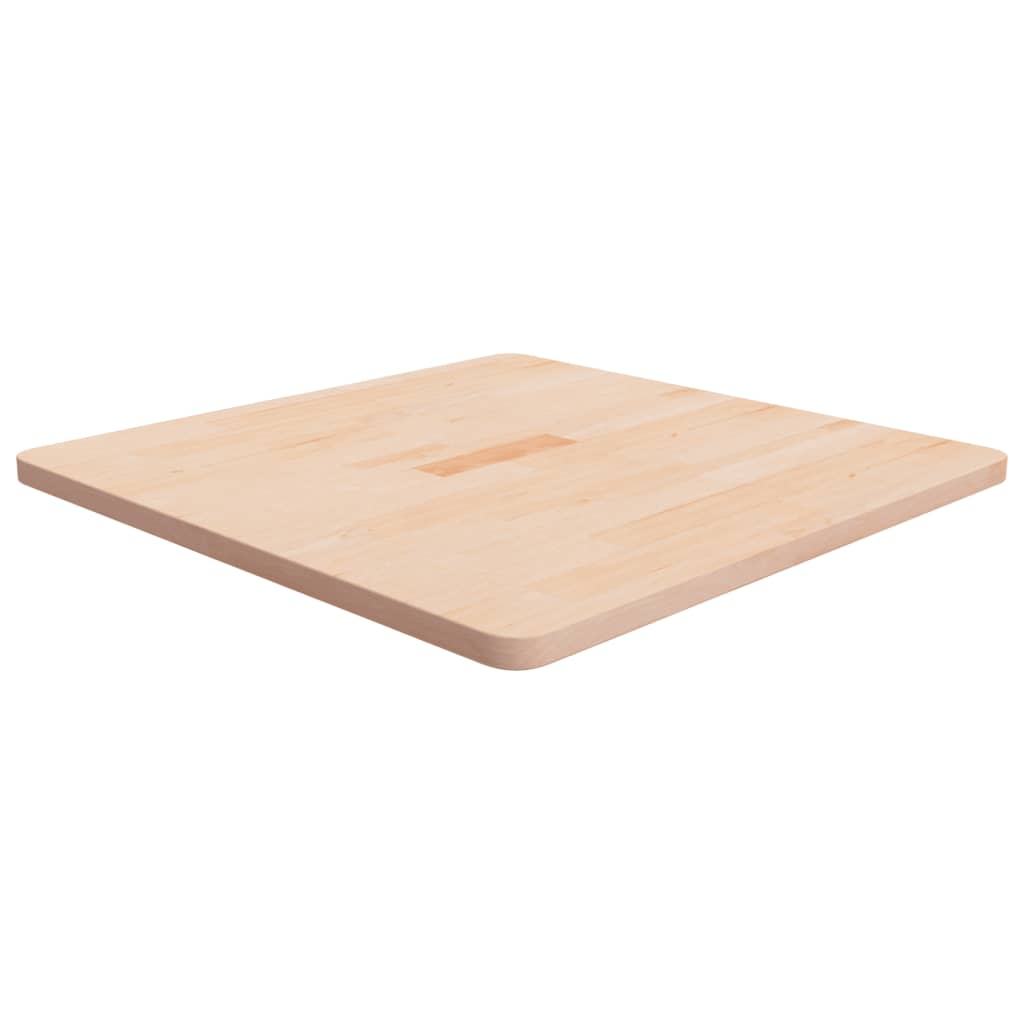 Firkantet bordplate 70x70x2,5 cm ubehandlet heltre eik vidaXL