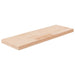 Hylleplate 60x20x2,5 cm ubehandlet heltre eik