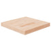 Firkantet bordplate 40x40x4 cm ubehandlet heltre eik