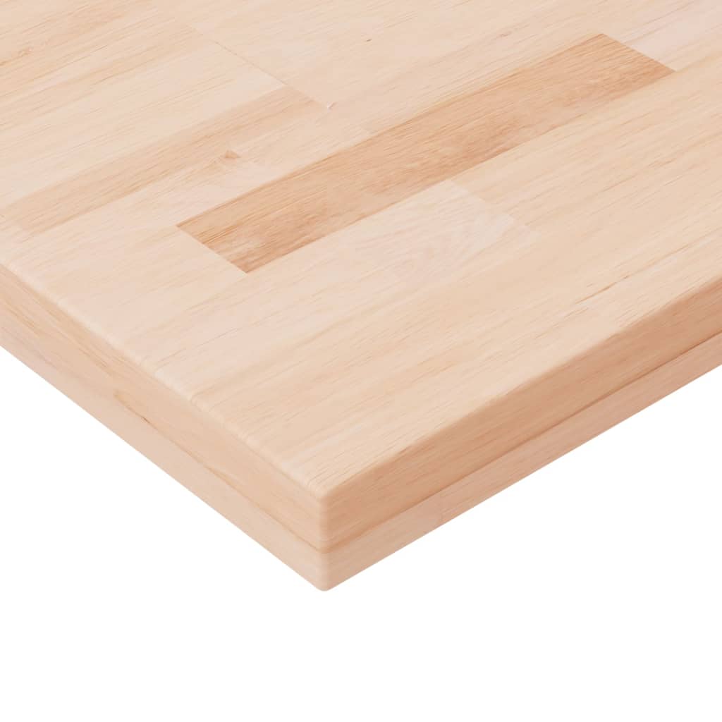 Firkantet bordplate 40x40x4 cm ubehandlet heltre eik