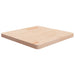 Firkantet bordplate 60x60x4 cm ubehandlet heltre eik